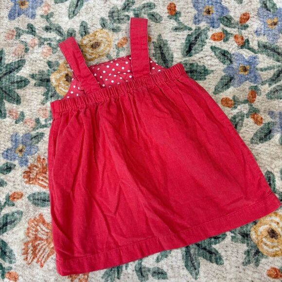 Baby Boden Pink Corduroy Dress W/ Embroidered Birds 6 to 12 Months - Picture 3 of 5